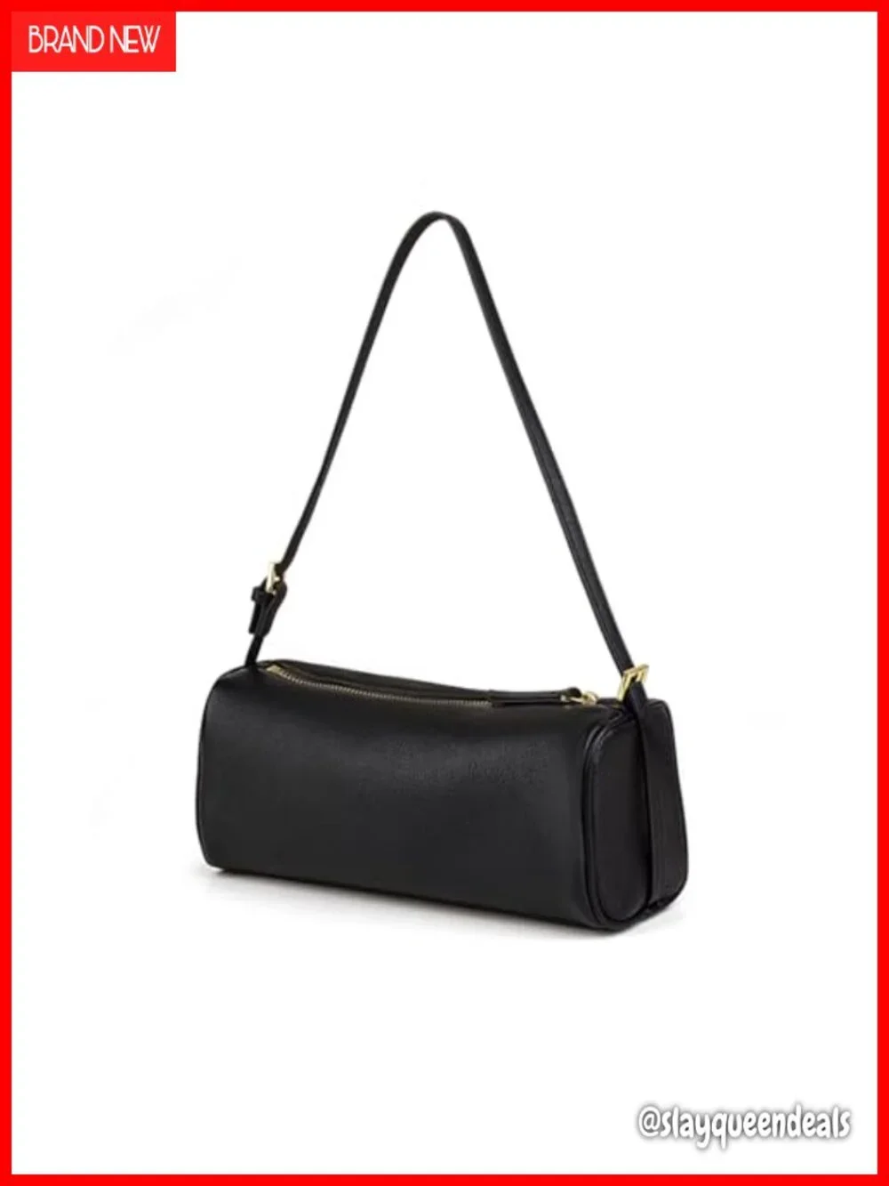 Leather Crossbody Hobo Barrel Bag with Adjustable Strap for Women